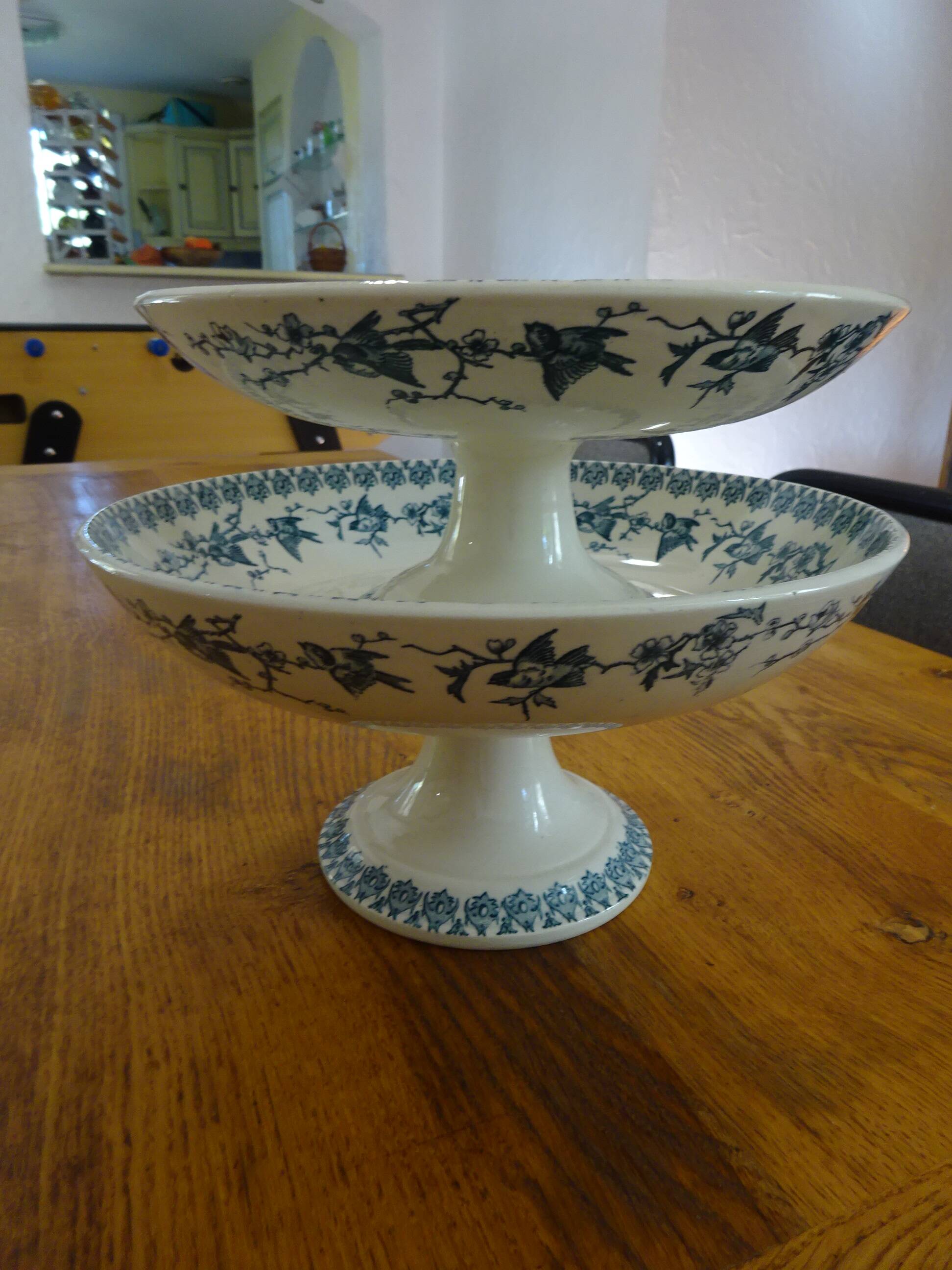 Large compote dish Terre de Fer