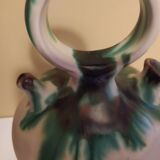 Oiled vintage design in emailed gres