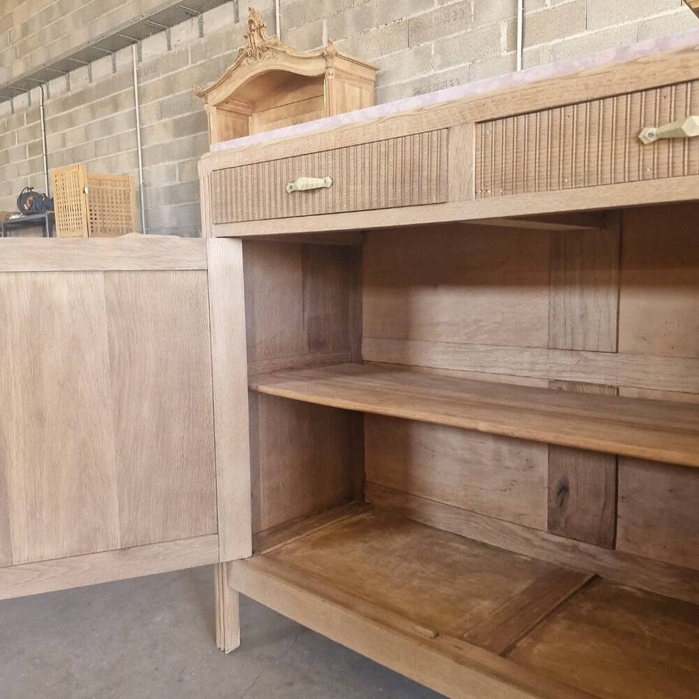 Art Deco buffet in pink marble