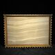 Onyx desk top with brass gallery