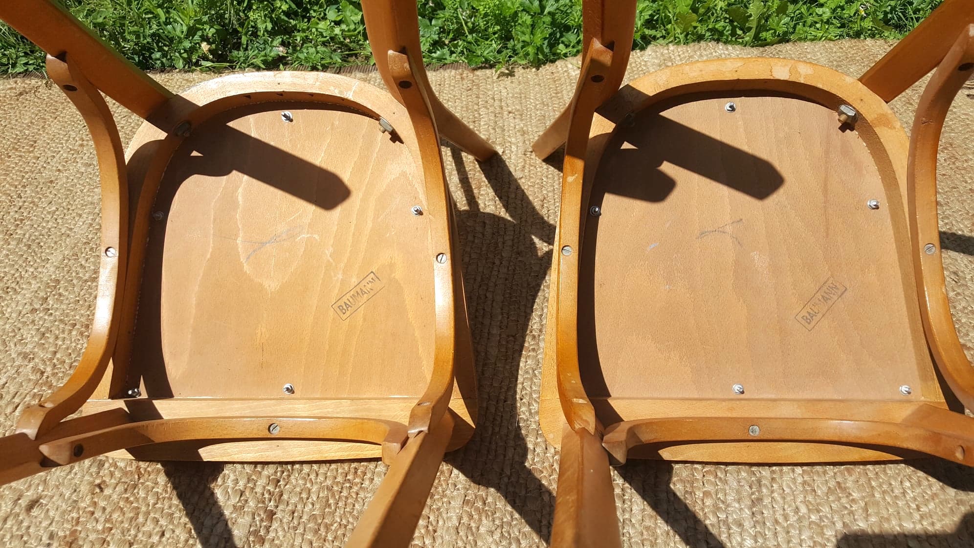 Paire de chaises de bistrot Baumann