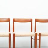 Vintage teak dining chairs by Henry Walter Klein for Bramin, 1960s, set of 4