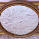 Rattan coat rack and vintage mirror