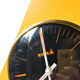 Yellow triangular KIPLE pendule in formica Years 7 Vintage clock Vintage pendule Made in France