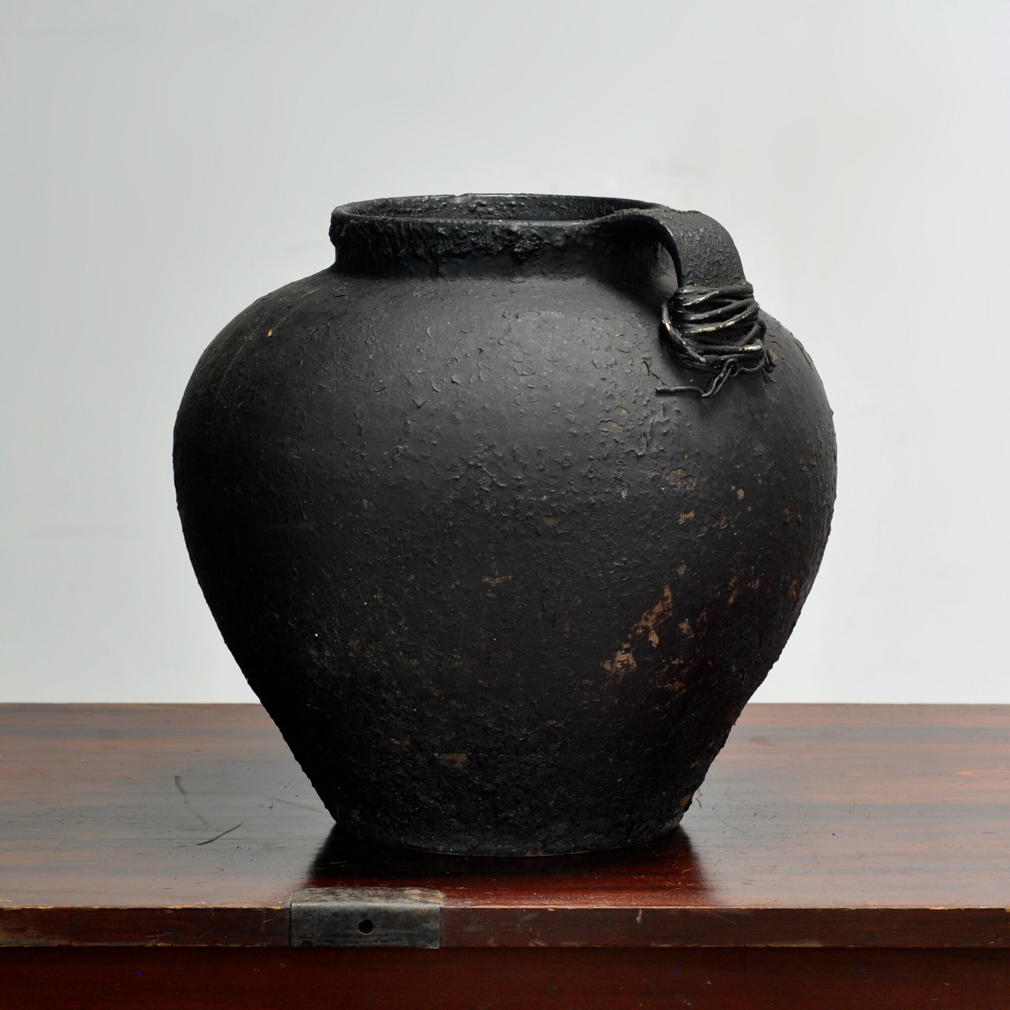Antique earthenware pot from Moldova, circa 1850