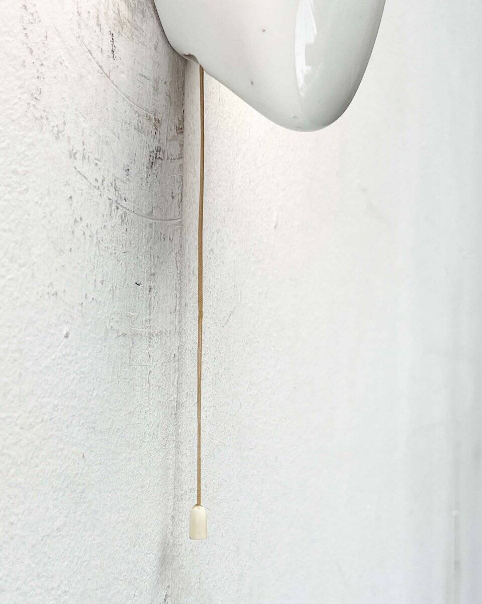 Mid-Century Modern German Ceramic 6065 Sconce by Wilhelm Wagenfeld for Lindner, 1950s, Set of 2
