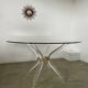 Venice model round dining table from Madelia by Paris Altuglas foot