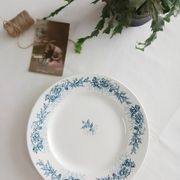 Plat rond terre de fer Longwy Cyrano