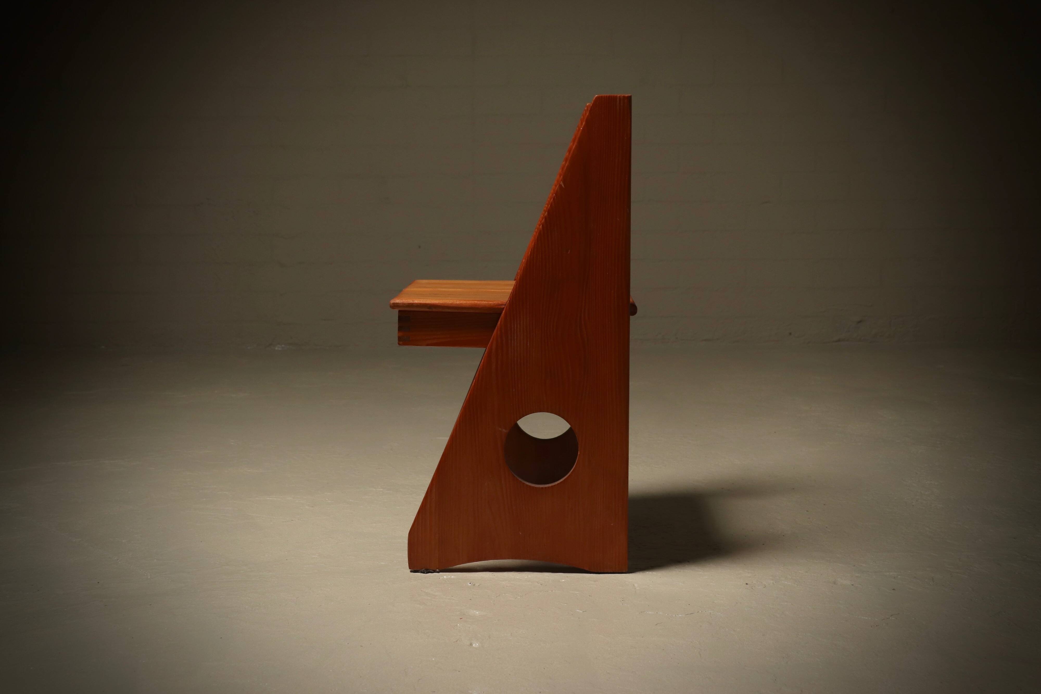 Pine Accent Chair by Gilbert Marklund for Furusnickarn AB 1970s