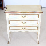Golden cream antique French vintage Dresser