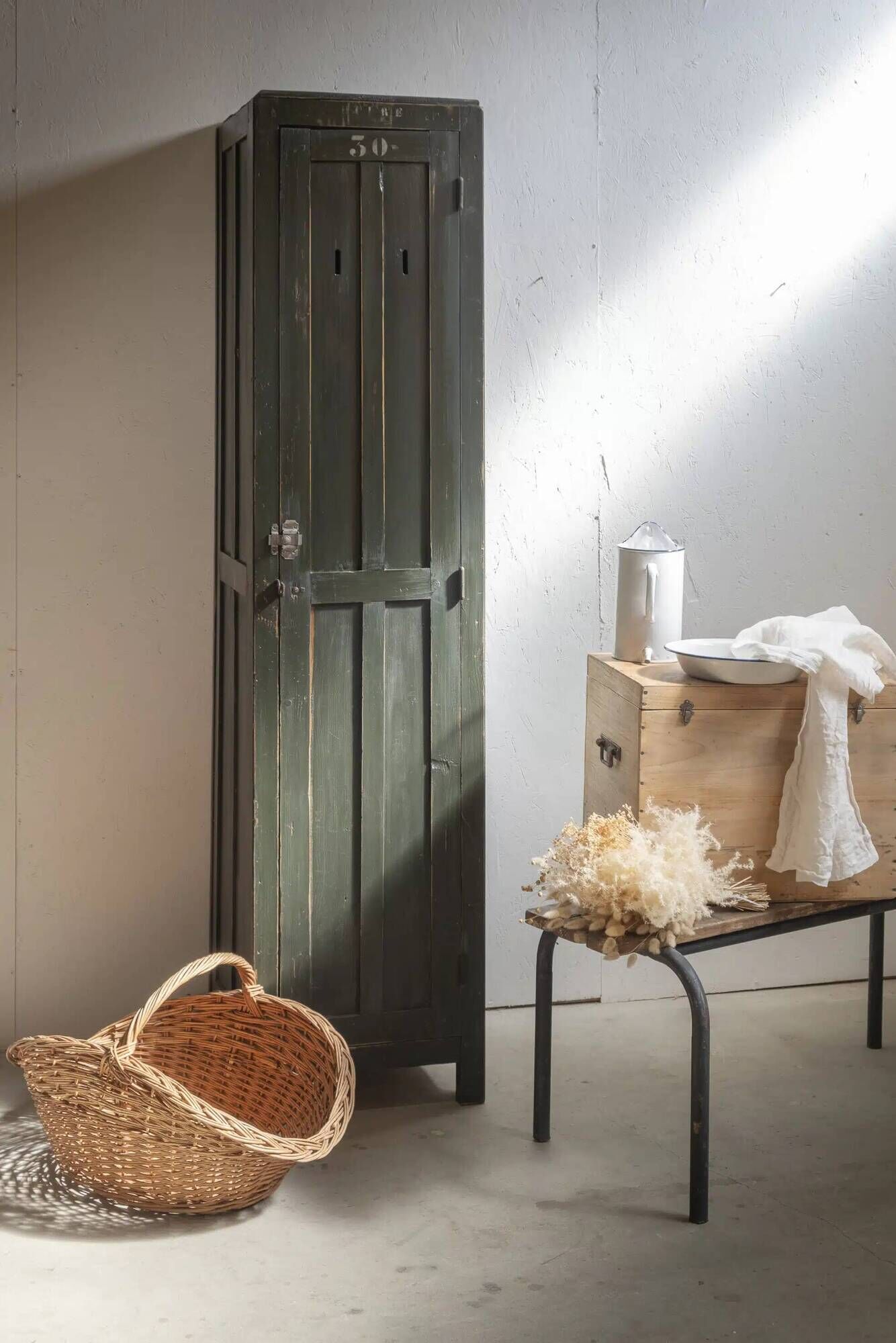 Panier à bois en osier « Josette »