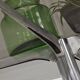 Table de repas en verre aluminium et acier chromé