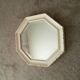 Miroir vintage octogonale biseauté style shabby chic