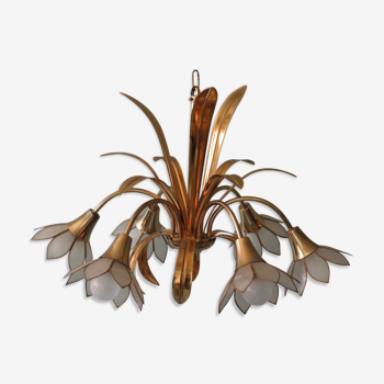 Lustre floral 1970-1980 Hollywood Regency