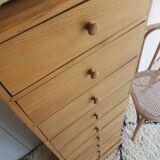 Chiffonnier ancien bois massif rénové