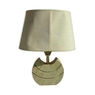 Travertine lamp "The dolphin"