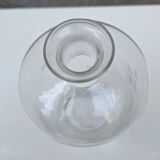 Engraved molded glass carafe from the 1950s