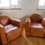 Pair of club chairs