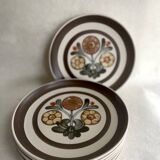 Set of 7 Langley "Mayflower" Dinner Plates - Made in England