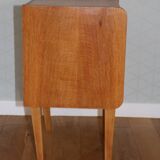 Oak bedside table with drawer, 1960