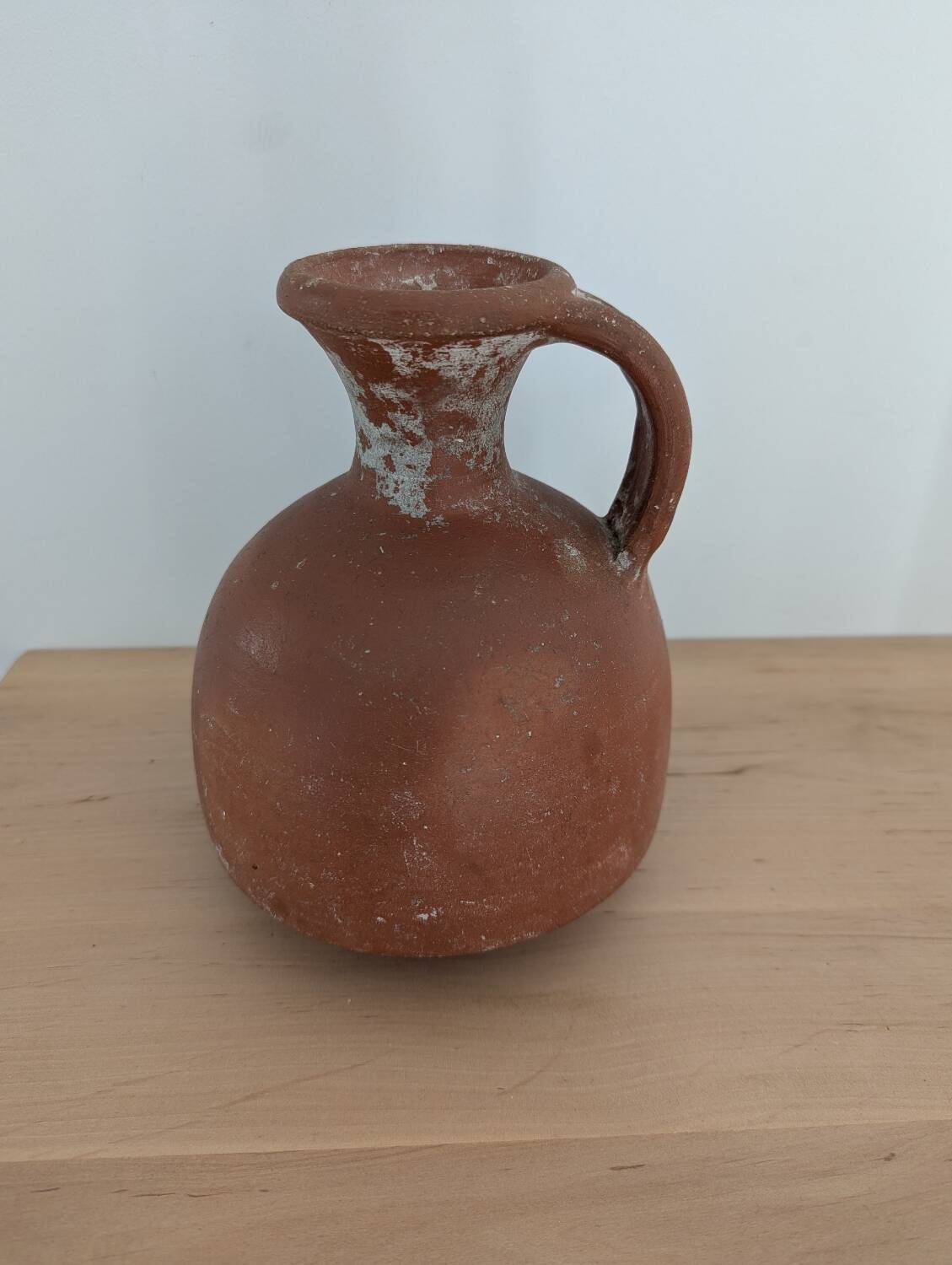 Terracotta amphora vase