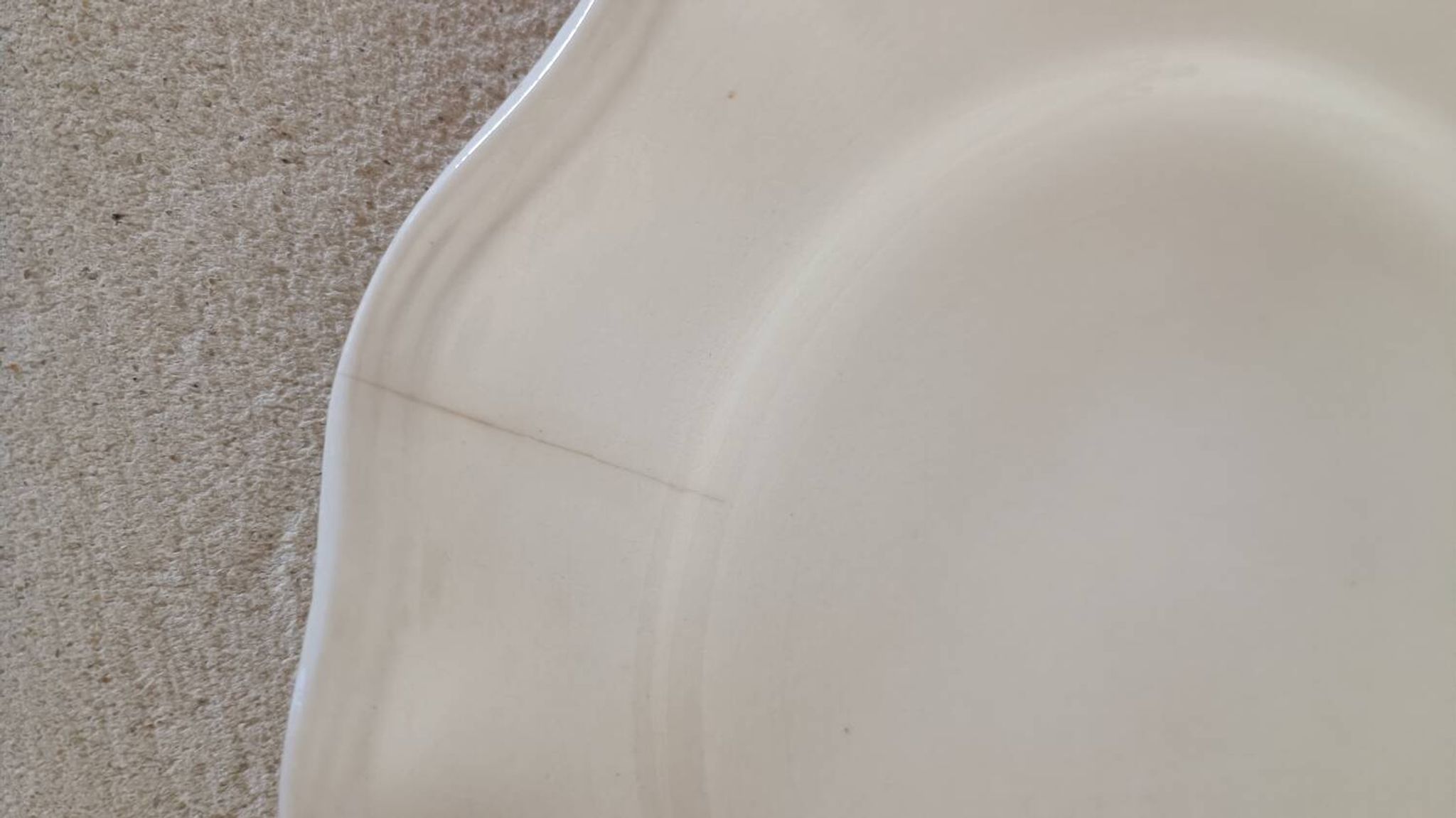 Lot de 4 assiettes ivoire Sarreguemines