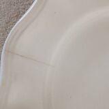 Set of 4 Sarreguemines ivory plates