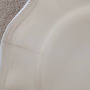 Lot de 4 assiettes ivoire Sarreguemines