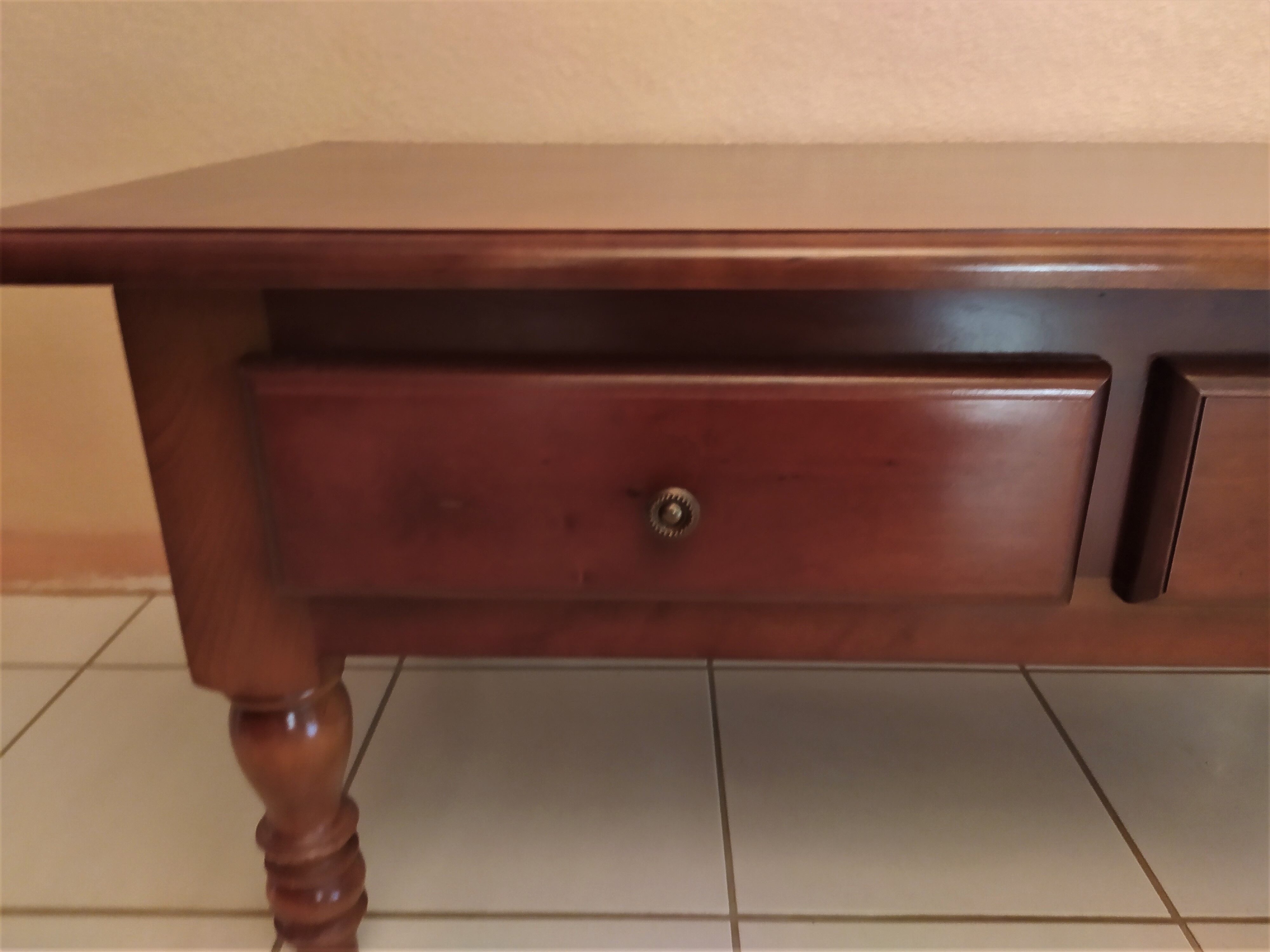 Solid cherry coffee table