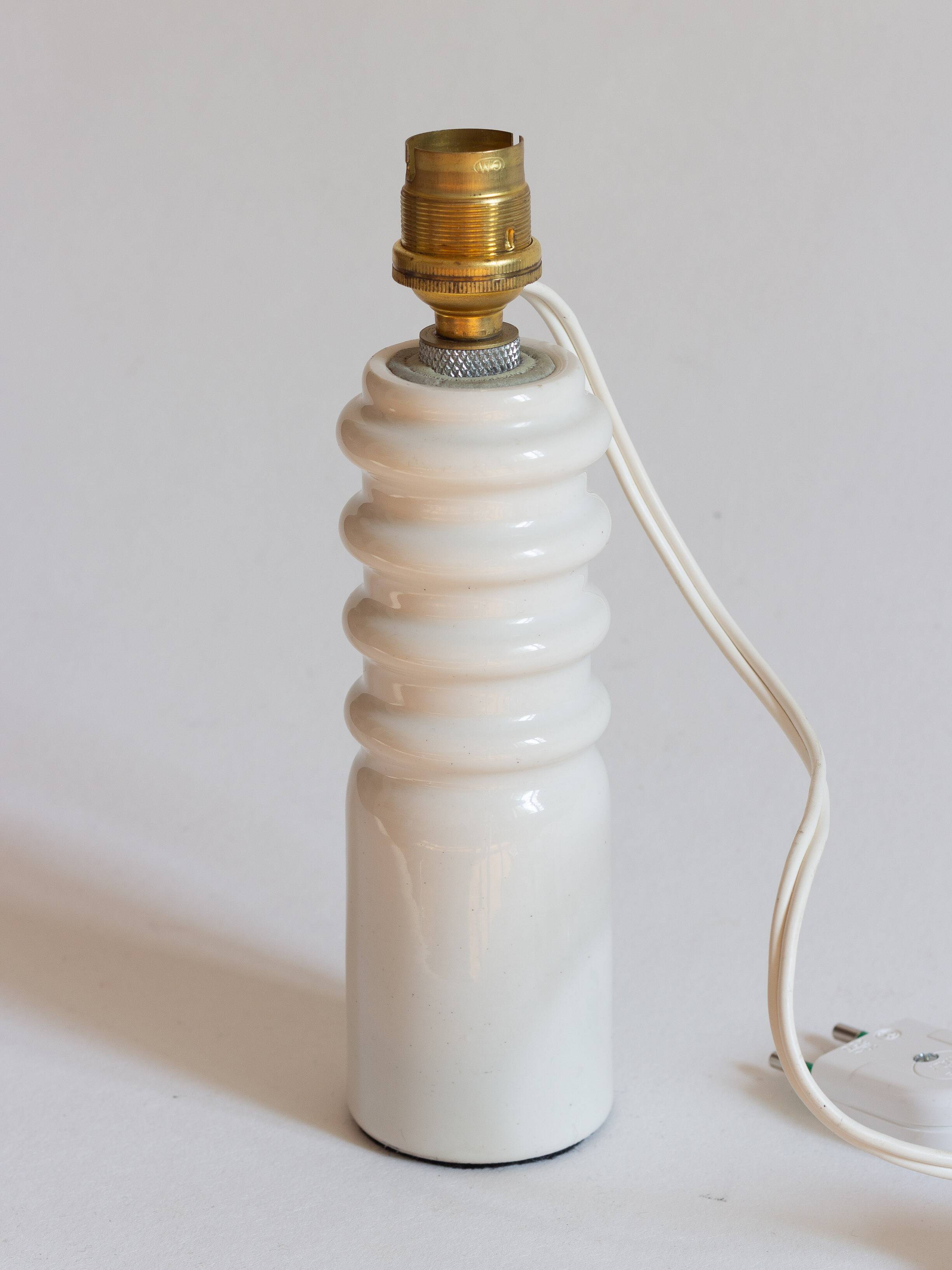 Small ceramic lamp base, handcrafted