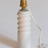 Petit pied de lampe en céramique, travail artisanal