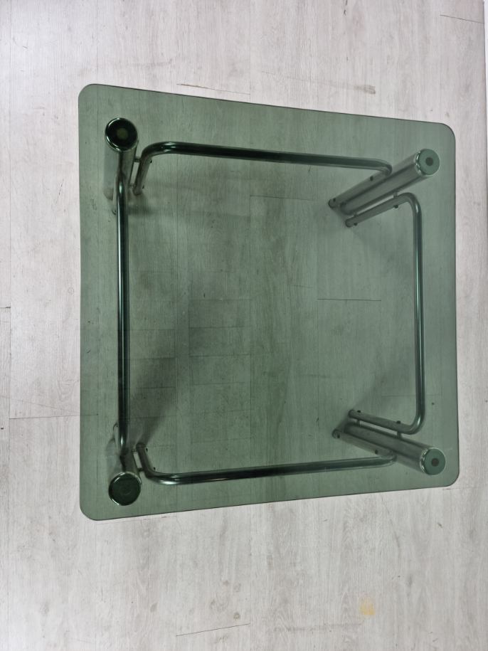 Vintage chrome coffee table