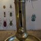 Vintage candlesticks with gilded brass pushers