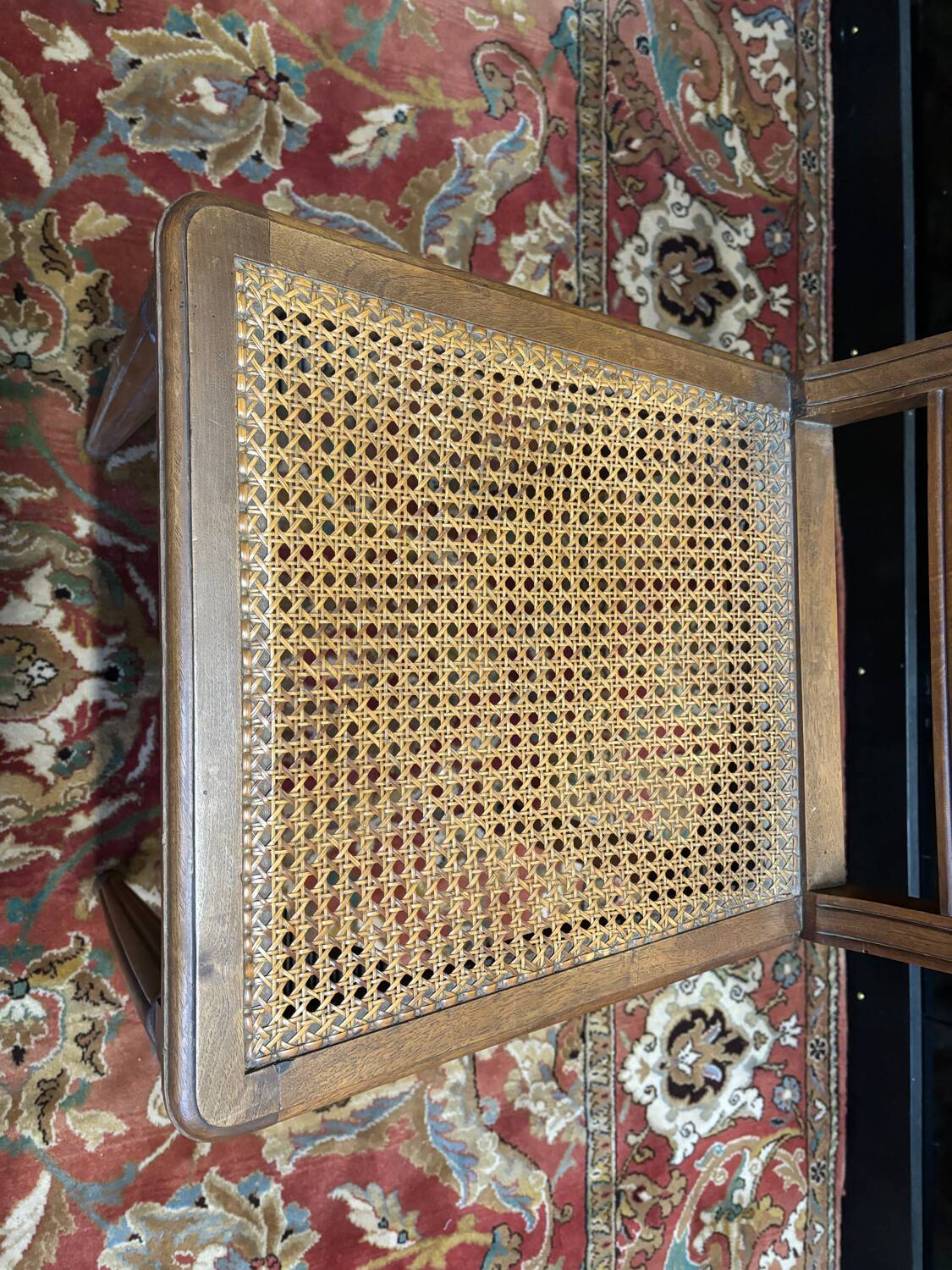 6 art deco cane chairs