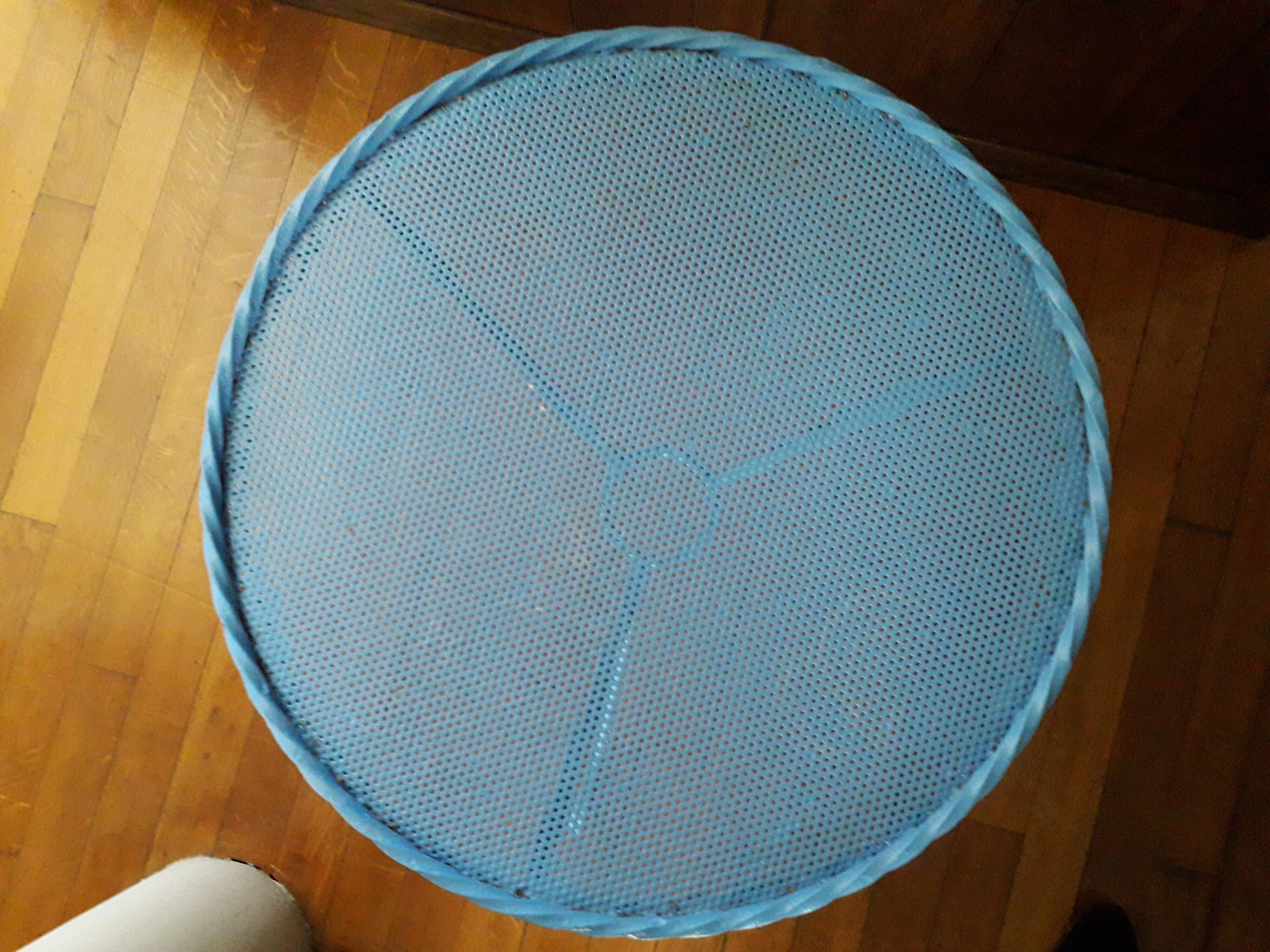 Vintage circular wrought iron table