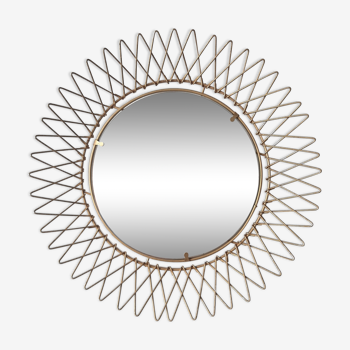 Modular brass sun mirror 31cm