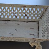 Metal openwork planter/stand on legs