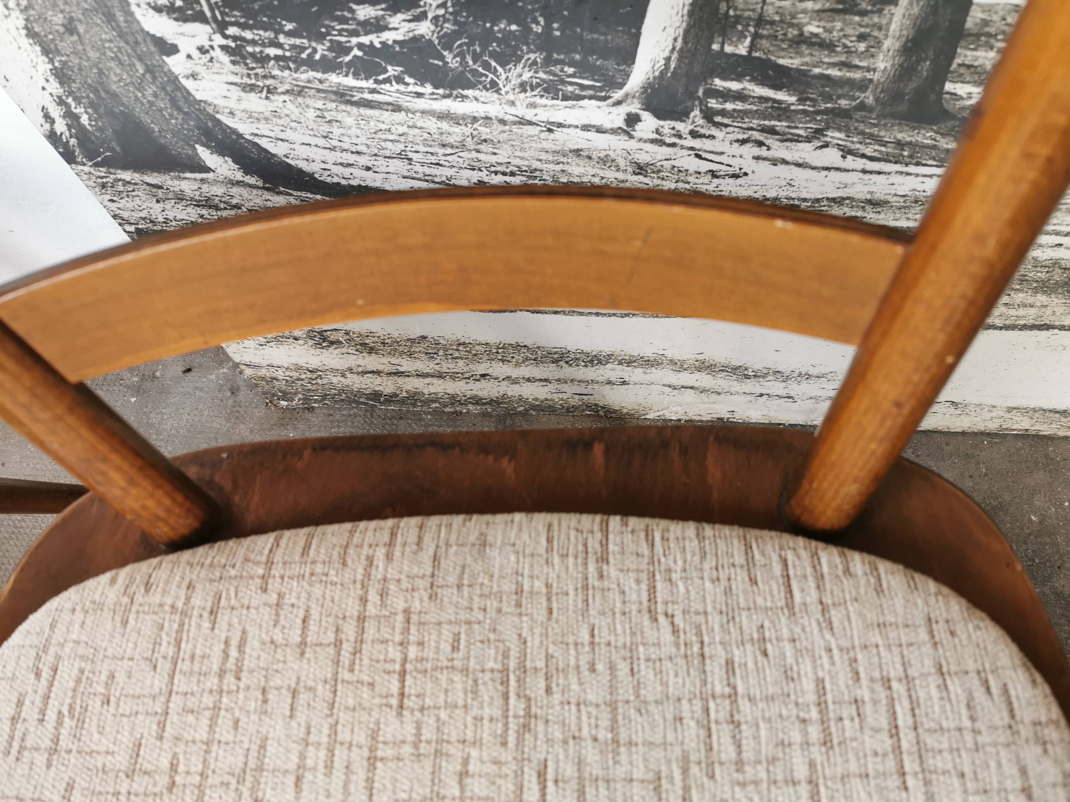 Set de 6 chaises bistrots Hiller, vers 1960