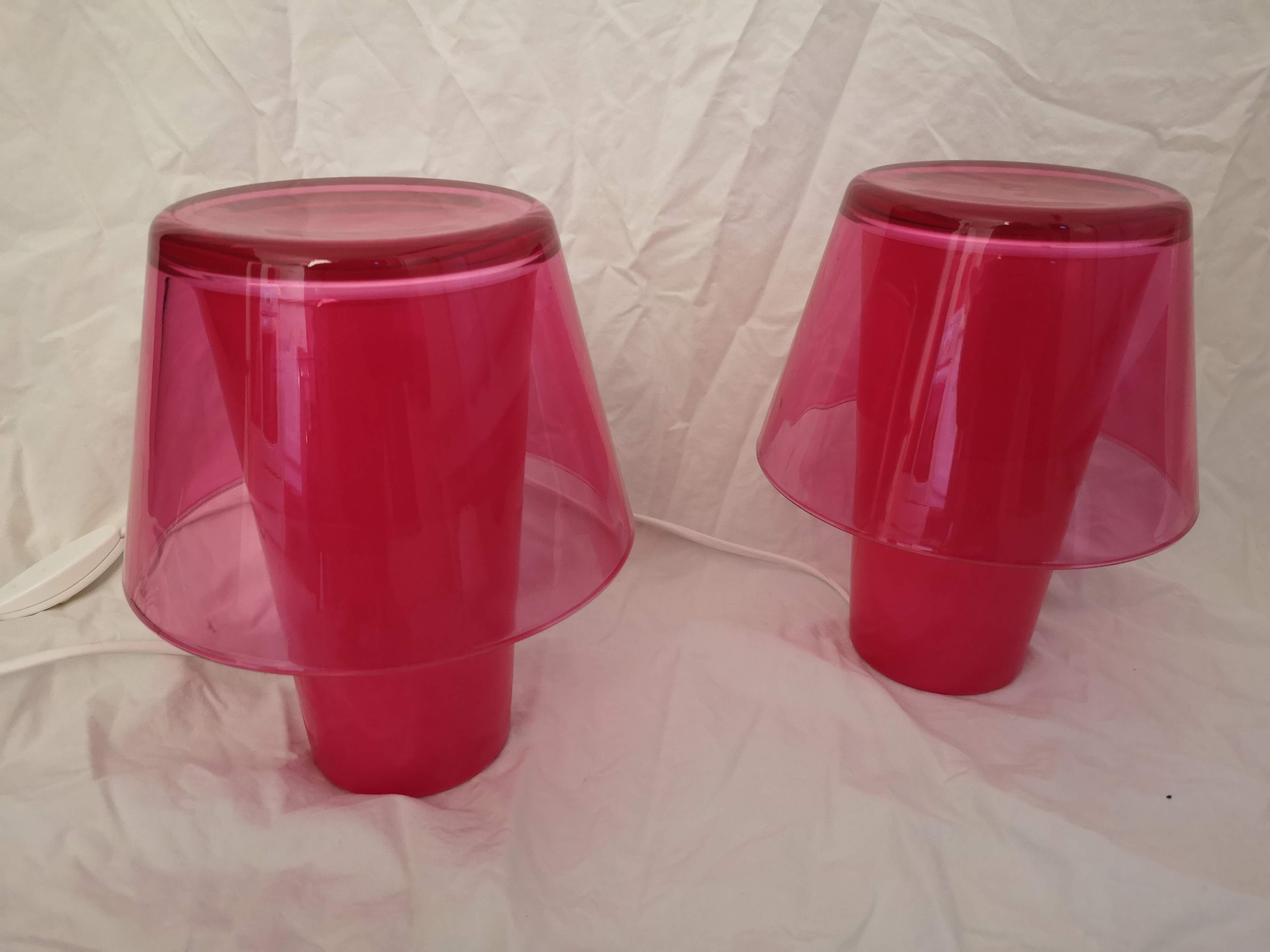 Duo of lamps ikea model gavik vintage
