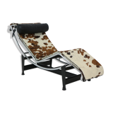 Chair long "LC4" Le Corbusier, Cassina Edition, Ponyskin.