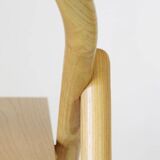 Vintage Bar Cart with Solid Wood Structure and Wheels, Italy 1980s