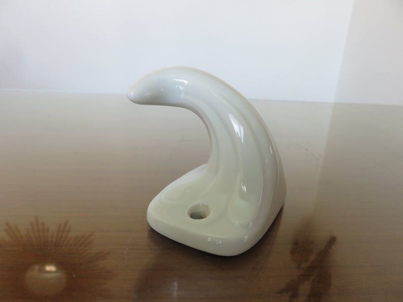 White porcelain patère art deco 30 40