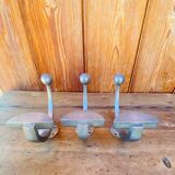 Vintage metal coat hooks
