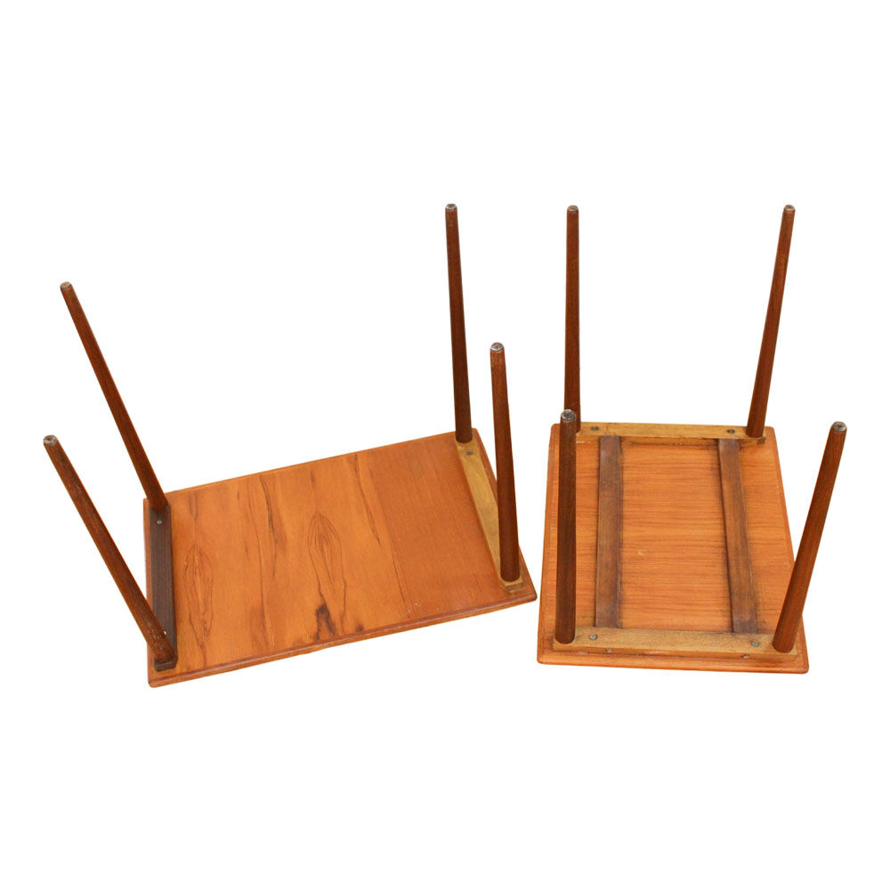 Two danish teak nesting tables