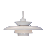 Danish XL hanging lamp in white, 1980s