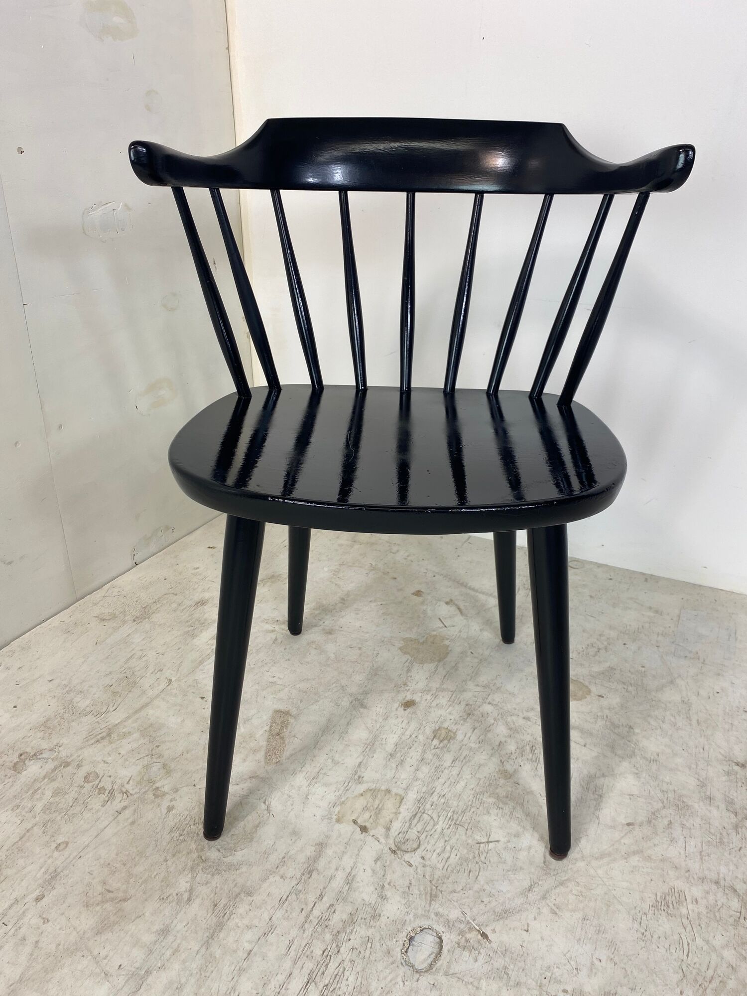 Scandinavian Smaland Spindle Back Chair by Yngve Ekström for Stolab, 1960s