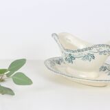 HBCM ironstone sauceboat, Guadaloupe model