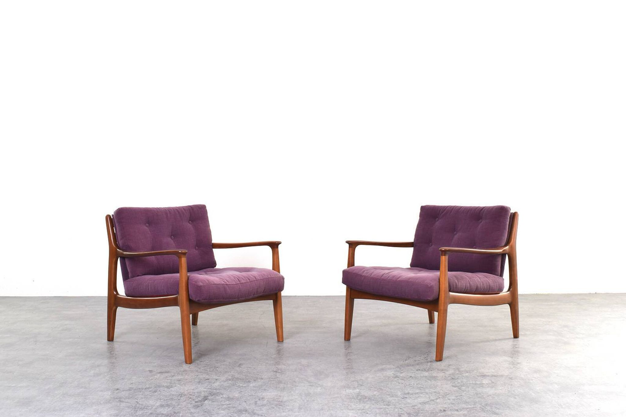 Mid-Century Lounge Chairs by Eugen Schmidt for Soloform, 1960s, Set of 2