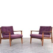 Mid-Century Lounge Chairs by Eugen Schmidt for Soloform, 1960s, Set of 2