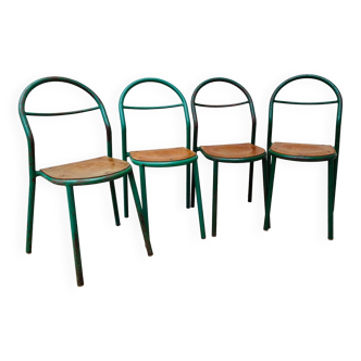 Set of 4 vintage Mobilor René HERBST chairs